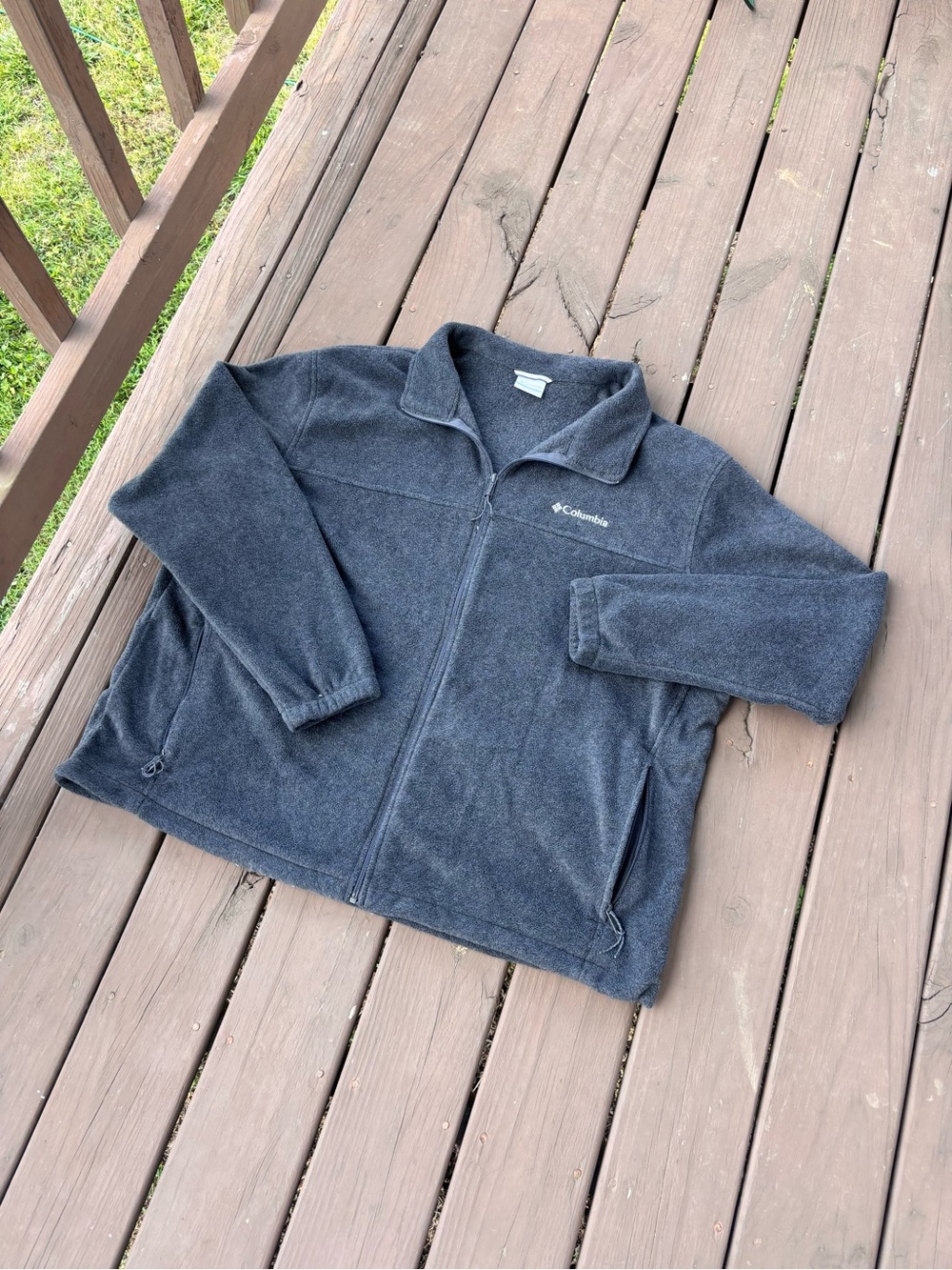 Columbia Fleece Jacket Men’s 3XL Full Zip Charcoal Grey